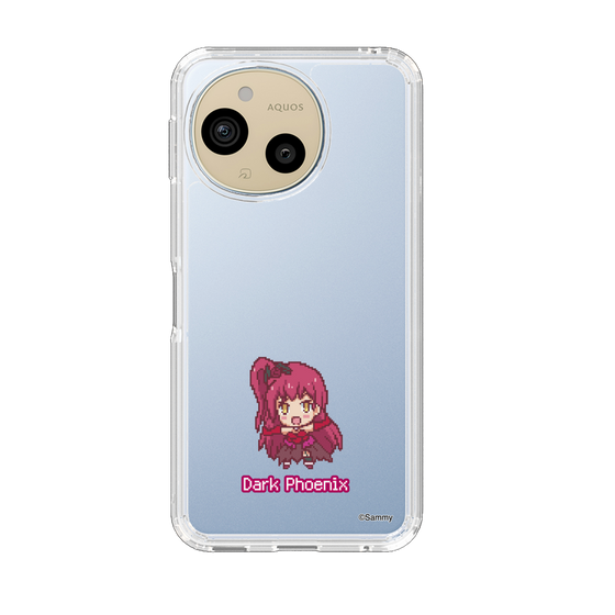 スリムプロテクションケース［ ツインエンジェル - ダークフェニックス - ドットイラスト ］