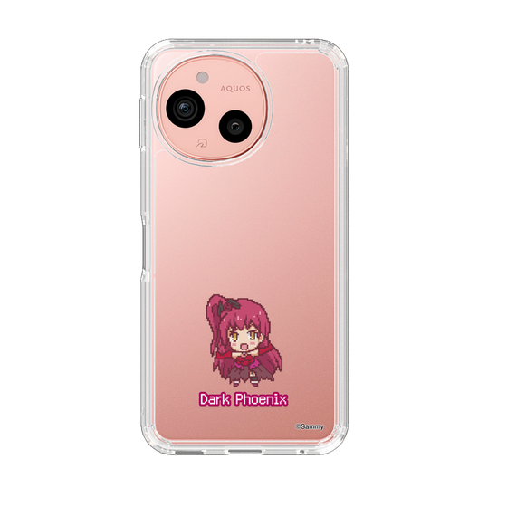 スリムプロテクションケース［ ツインエンジェル - ダークフェニックス - ドットイラスト ］