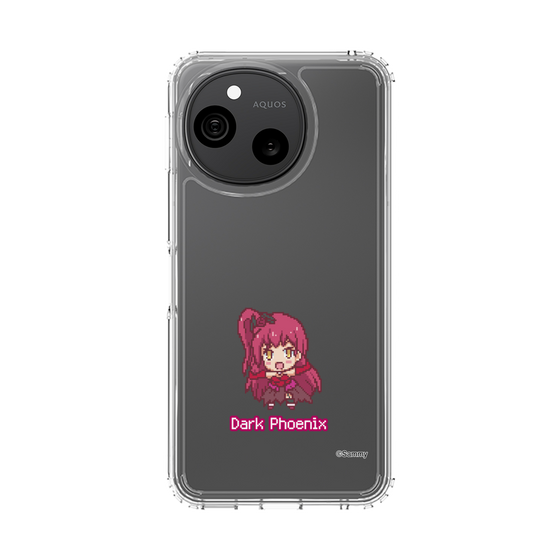 スリムプロテクションケース［ ツインエンジェル - ダークフェニックス - ドットイラスト ］