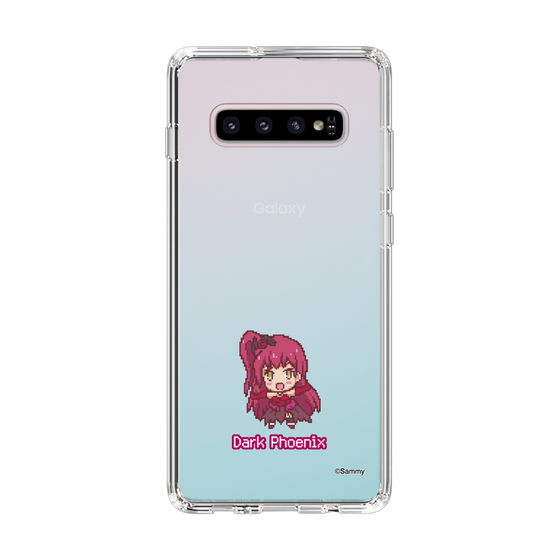 スリムプロテクションケース［ ツインエンジェル - ダークフェニックス - ドットイラスト ］