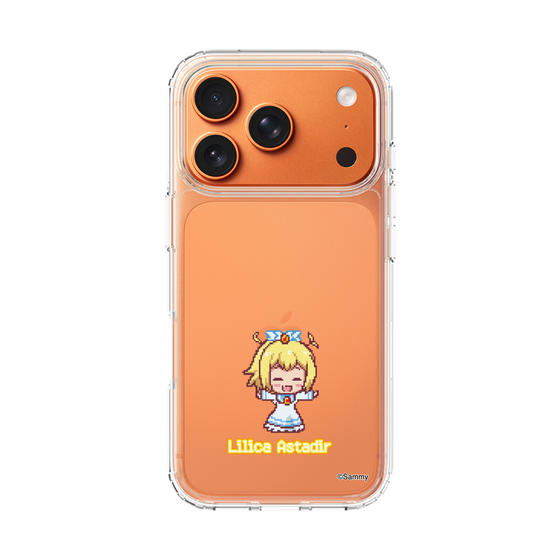 スリムプロテクションケース［ ツインエンジェル - リリカ・アスタディール - ドットイラスト ］