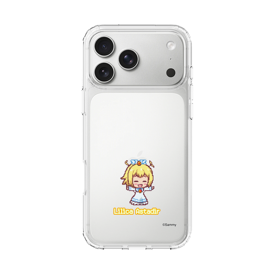 スリムプロテクションケース［ ツインエンジェル - リリカ・アスタディール - ドットイラスト ］