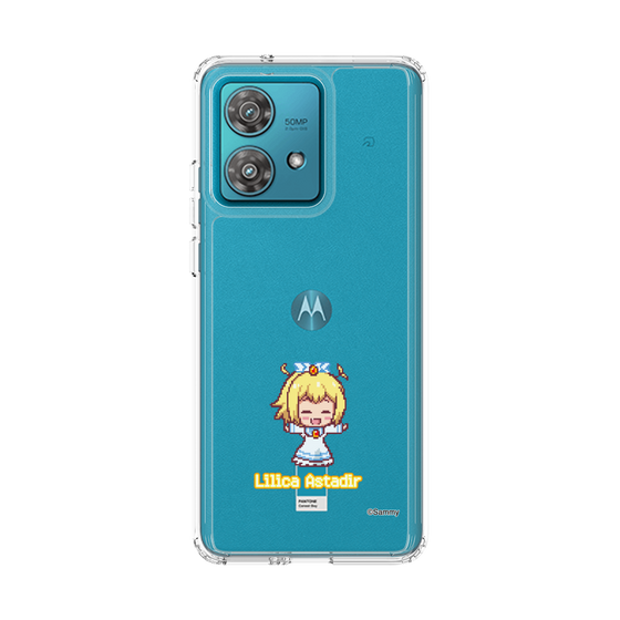 スリムプロテクションケース［ ツインエンジェル - リリカ・アスタディール - ドットイラスト ］