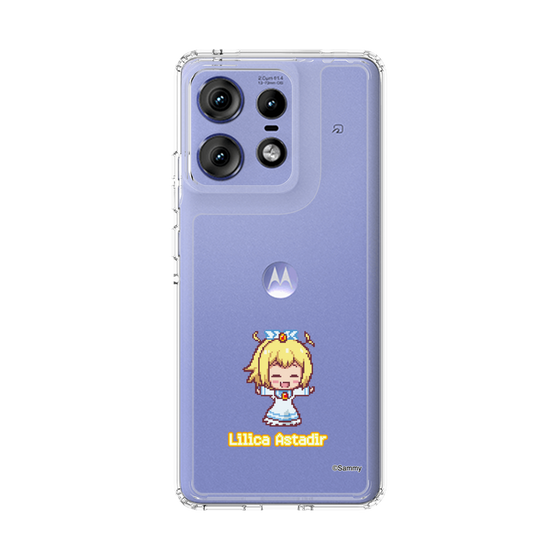スリムプロテクションケース［ ツインエンジェル - リリカ・アスタディール - ドットイラスト ］