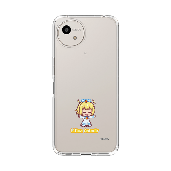 スリムプロテクションケース［ ツインエンジェル - リリカ・アスタディール - ドットイラスト ］