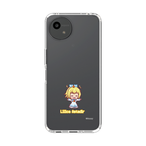 スリムプロテクションケース［ ツインエンジェル - リリカ・アスタディール - ドットイラスト ］