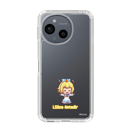 スリムプロテクションケース［ ツインエンジェル - リリカ・アスタディール - ドットイラスト ］