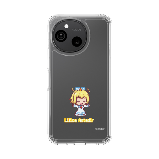 スリムプロテクションケース［ ツインエンジェル - リリカ・アスタディール - ドットイラスト ］