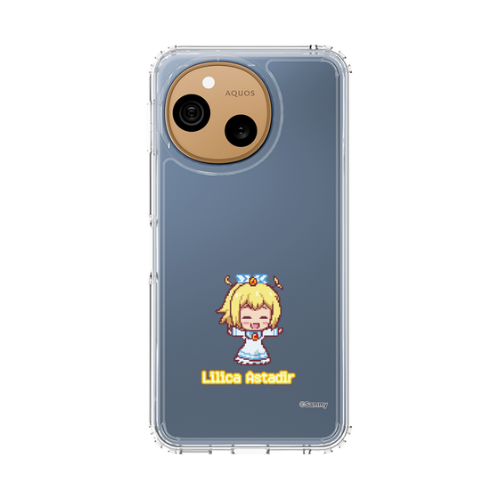 スリムプロテクションケース［ ツインエンジェル - リリカ・アスタディール - ドットイラスト ］