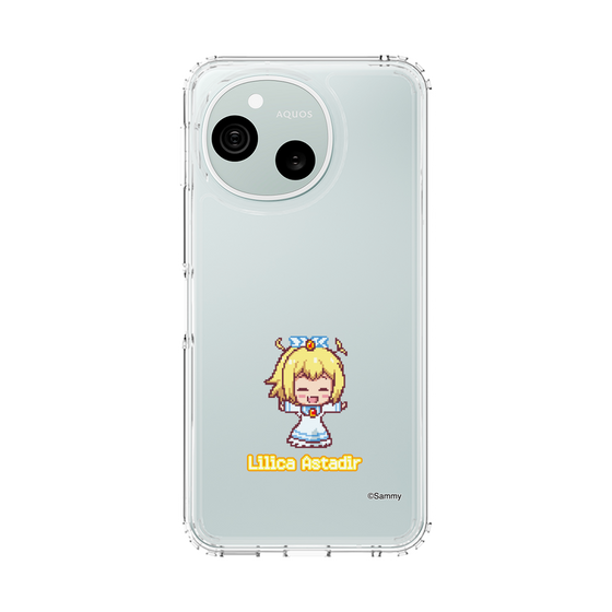 スリムプロテクションケース［ ツインエンジェル - リリカ・アスタディール - ドットイラスト ］