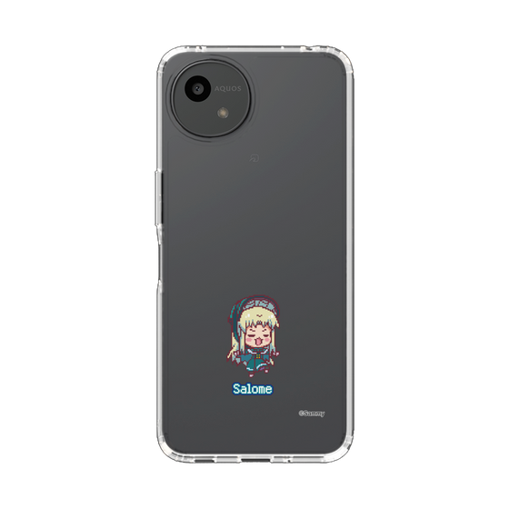 スリムプロテクションケース［ ツインエンジェル - サロメ - ドットイラスト ］