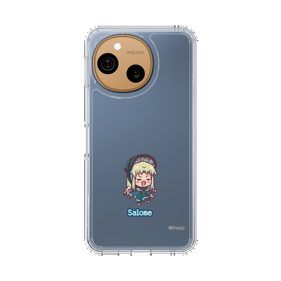 スリムプロテクションケース［ ツインエンジェル - サロメ - ドットイラスト ］