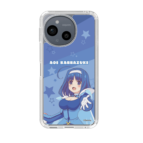 スリムプロテクションケース［ ツインエンジェル - 神無月 葵 - ブルーエンジェル ］