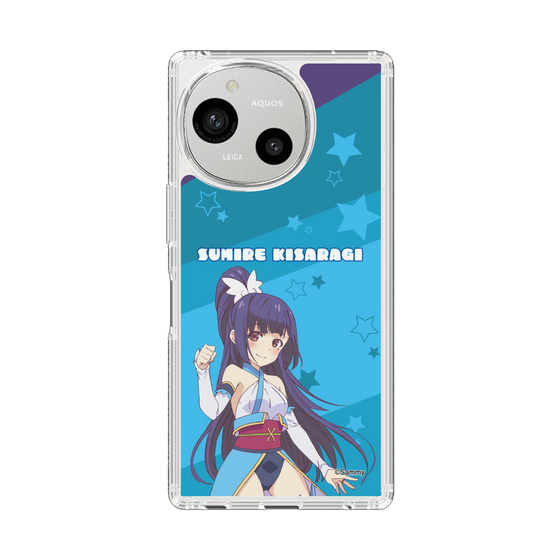 スリムプロテクションケース［ ツインエンジェル - 如月 すみれ - エンジェルサファイア ］