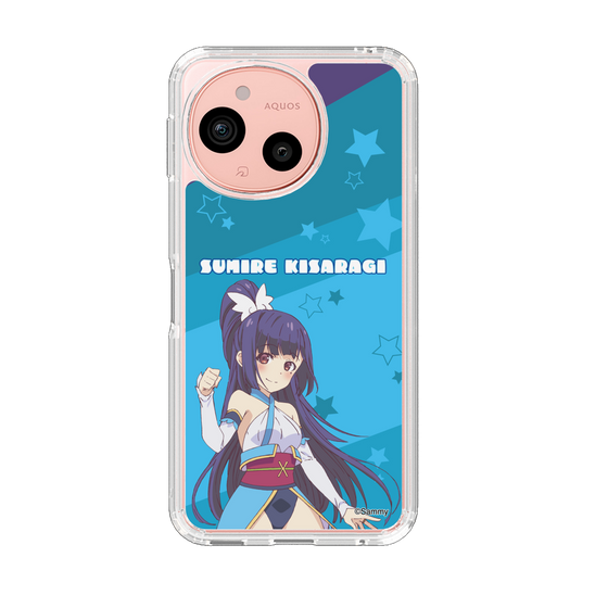 スリムプロテクションケース［ ツインエンジェル - 如月 すみれ - エンジェルサファイア ］