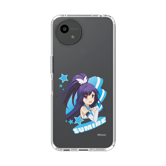 スリムプロテクションケース［ ツインエンジェル - 如月 すみれ - キャラグラ ］