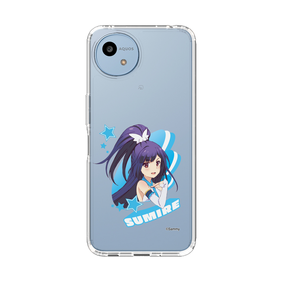 スリムプロテクションケース［ ツインエンジェル - 如月 すみれ - キャラグラ ］