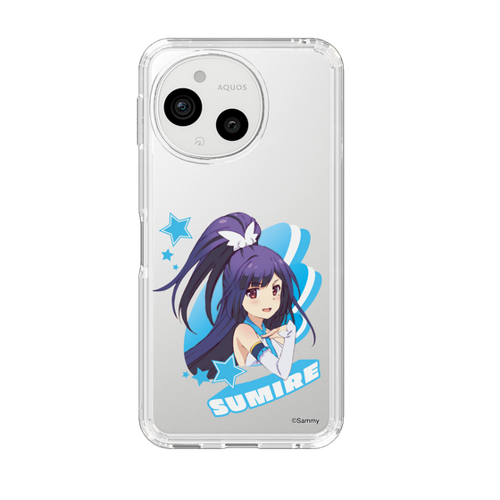 スリムプロテクションケース［ ツインエンジェル - 如月 すみれ - キャラグラ ］