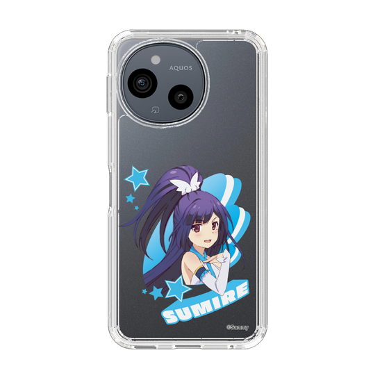 スリムプロテクションケース［ ツインエンジェル - 如月 すみれ - キャラグラ ］