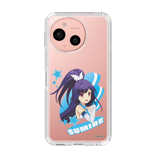 スリムプロテクションケース［ ツインエンジェル - 如月 すみれ - キャラグラ ］