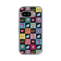 スリムプロテクションケース［ ツインエンジェル - ドットイラスト - クリア ］