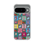 スリムプロテクションケース［ ツインエンジェル - ドットイラスト - クリア ］