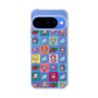 スリムプロテクションケース［ ツインエンジェル - ドットイラスト - クリア ］
