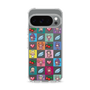 スリムプロテクションケース［ ツインエンジェル - ドットイラスト - クリア ］