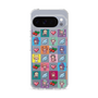 スリムプロテクションケース［ ツインエンジェル - ドットイラスト - クリア ］