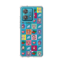 スリムプロテクションケース［ ツインエンジェル - ドットイラスト - クリア ］