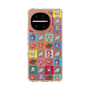 スリムプロテクションケース［ ツインエンジェル - ドットイラスト - クリア ］