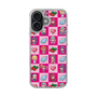 スリムプロテクションケース［ ツインエンジェル - ドットイラスト - ピンク ］