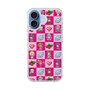 スリムプロテクションケース［ ツインエンジェル - ドットイラスト - ピンク ］