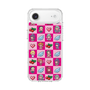 スリムプロテクションケース［ ツインエンジェル - ドットイラスト - ピンク ］