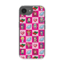 スリムプロテクションケース［ ツインエンジェル - ドットイラスト - ピンク ］