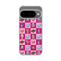 スリムプロテクションケース［ ツインエンジェル - ドットイラスト - ピンク ］