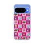 スリムプロテクションケース［ ツインエンジェル - ドットイラスト - ピンク ］