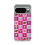スリムプロテクションケース［ ツインエンジェル - ドットイラスト - ピンク ］