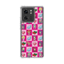 スリムプロテクションケース［ ツインエンジェル - ドットイラスト - ピンク ］