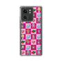 スリムプロテクションケース［ ツインエンジェル - ドットイラスト - ピンク ］