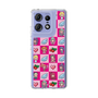 スリムプロテクションケース［ ツインエンジェル - ドットイラスト - ピンク ］