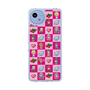 スリムプロテクションケース［ ツインエンジェル - ドットイラスト - ピンク ］