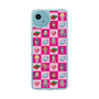 スリムプロテクションケース［ ツインエンジェル - ドットイラスト - ピンク ］