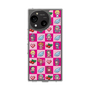 スリムプロテクションケース［ ツインエンジェル - ドットイラスト - ピンク ］
