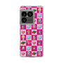 スリムプロテクションケース［ ツインエンジェル - ドットイラスト - ピンク ］