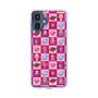 スリムプロテクションケース［ ツインエンジェル - ドットイラスト - ピンク ］