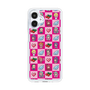 スリムプロテクションケース［ ツインエンジェル - ドットイラスト - ピンク ］