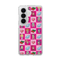 スリムプロテクションケース［ ツインエンジェル - ドットイラスト - ピンク ］