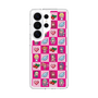 スリムプロテクションケース［ ツインエンジェル - ドットイラスト - ピンク ］
