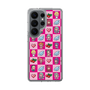 スリムプロテクションケース［ ツインエンジェル - ドットイラスト - ピンク ］